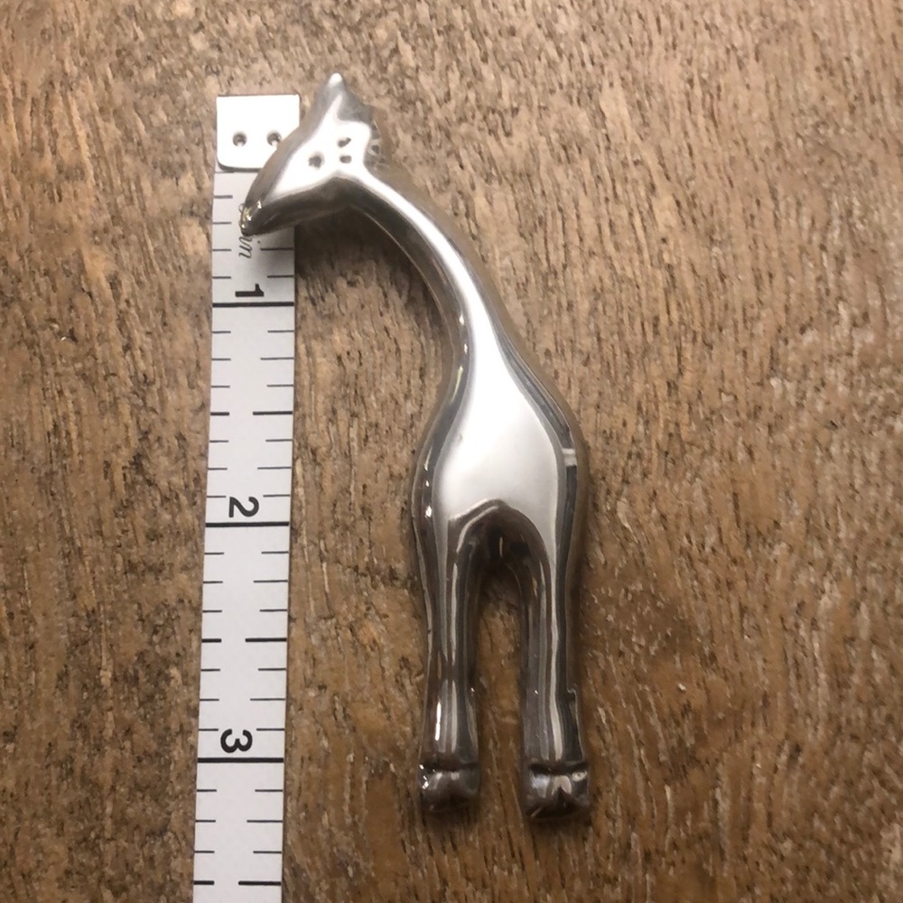 925 Silver Giraffe Pendant/Pin